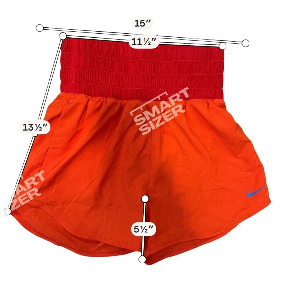 Nike Dri-FIT Orange Running Shorts Size XS Athletic Lightweight - Picture 5 of 5